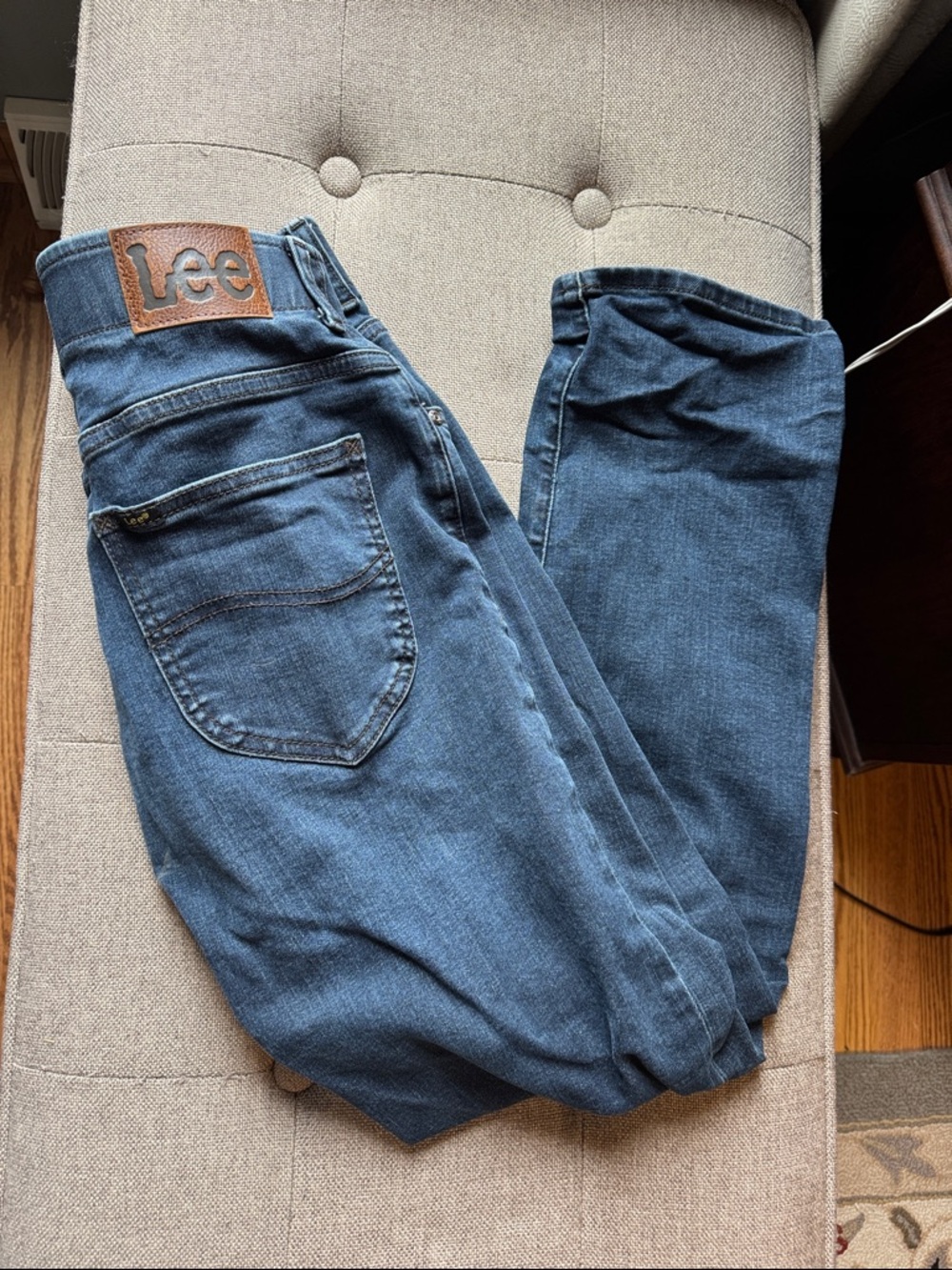 Lee Men's Indigo Relaxed Straight Jeans Size - Width 29 Length 30